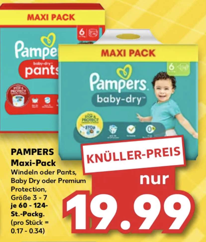 kaufland pampers pants 4