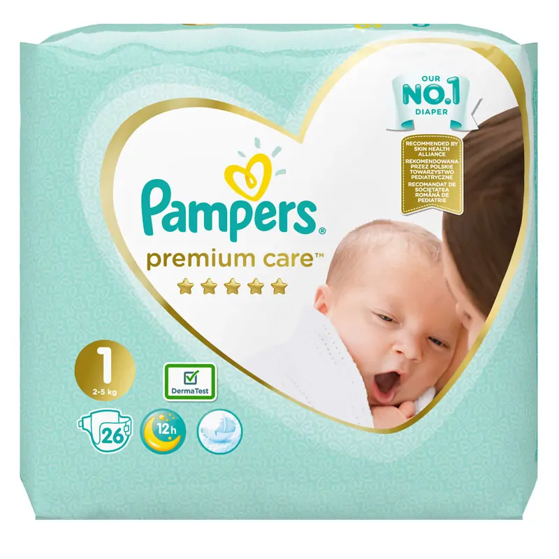 pampers premium protection new baby cena