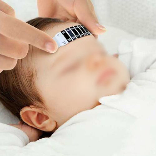 Forehead thermometer strips