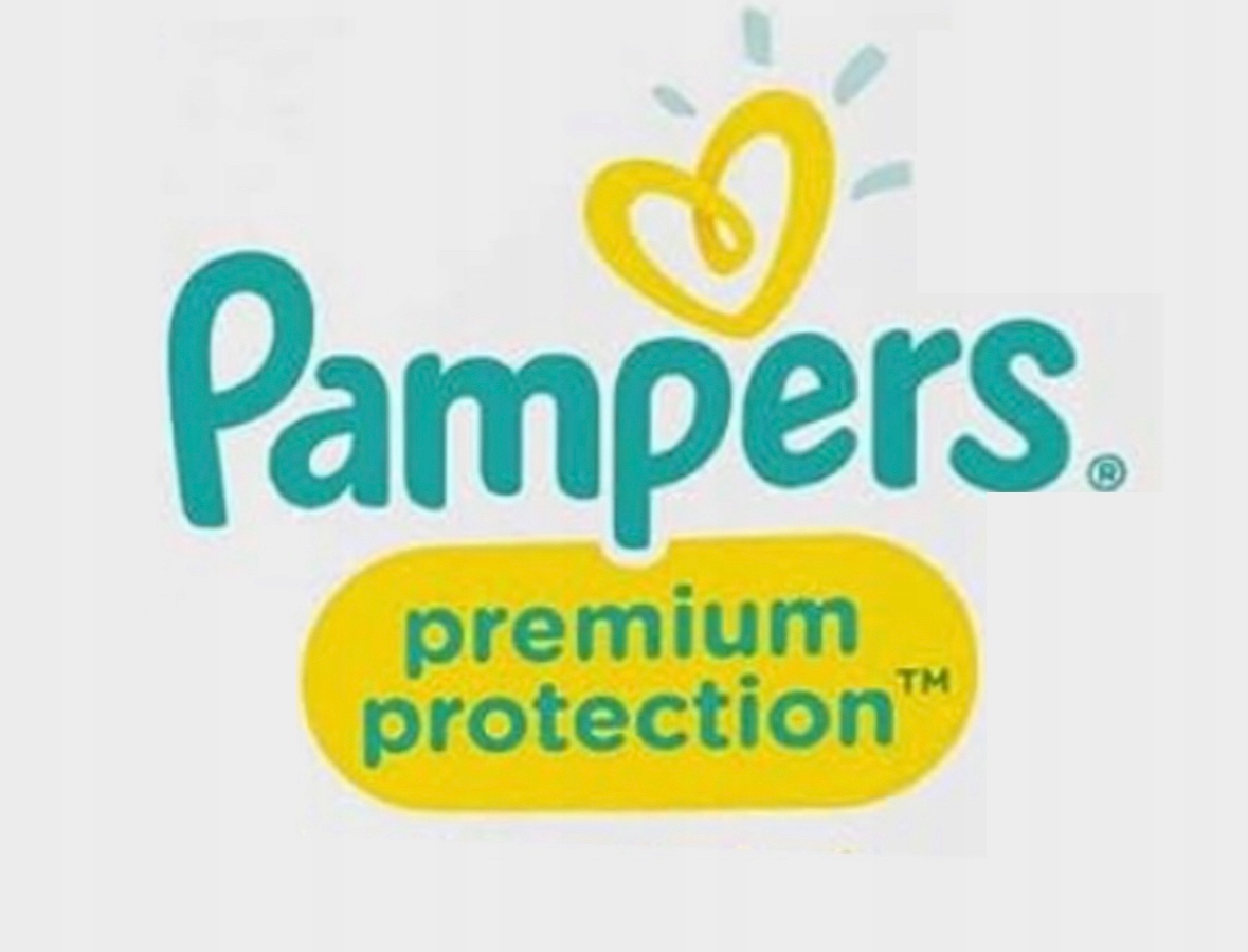 pampers żólte zielone