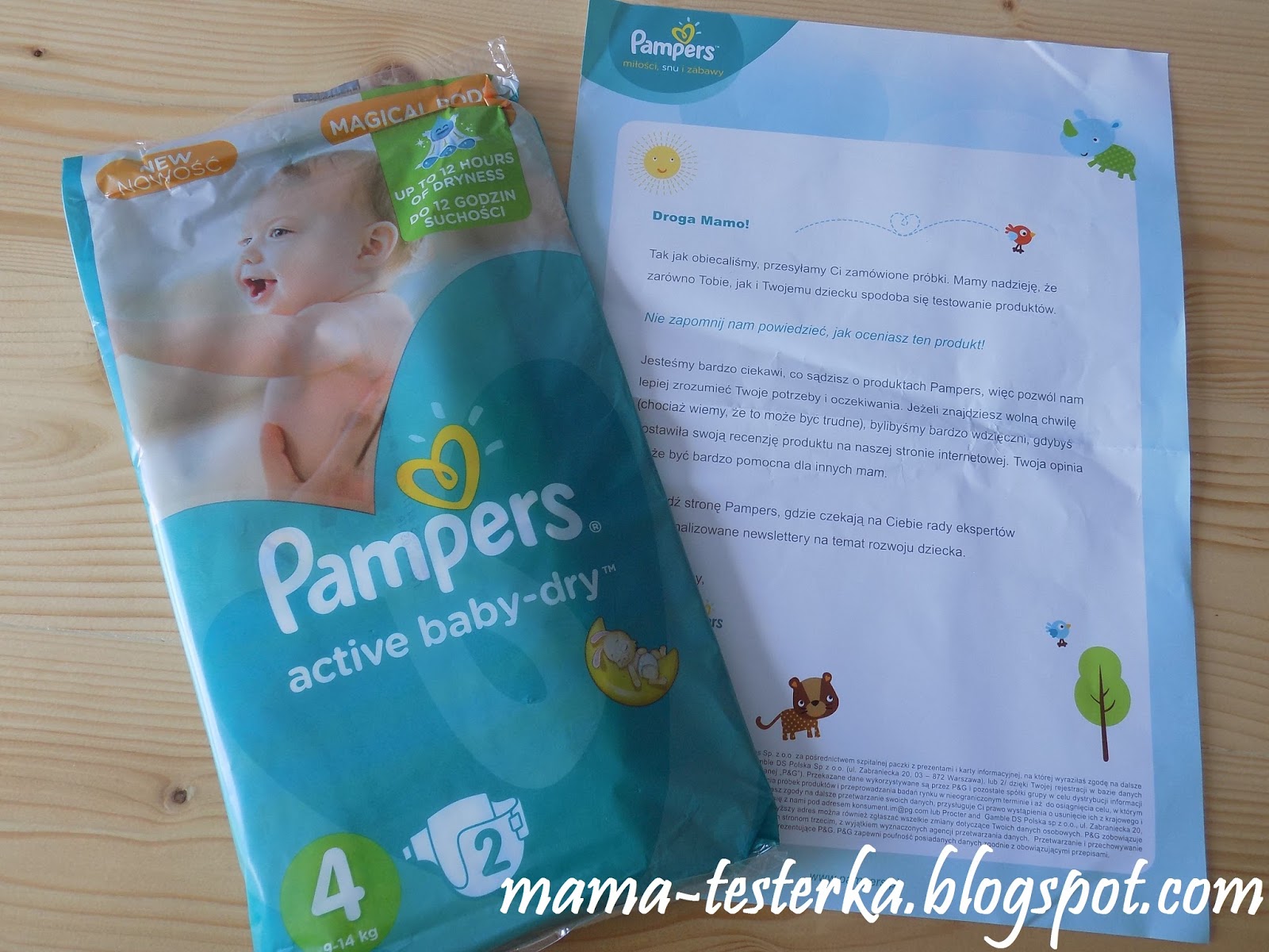 próbki pieluszek pampers