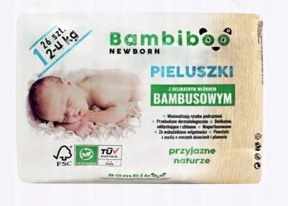 bambiboo newborn pieluchy bambusowe cena