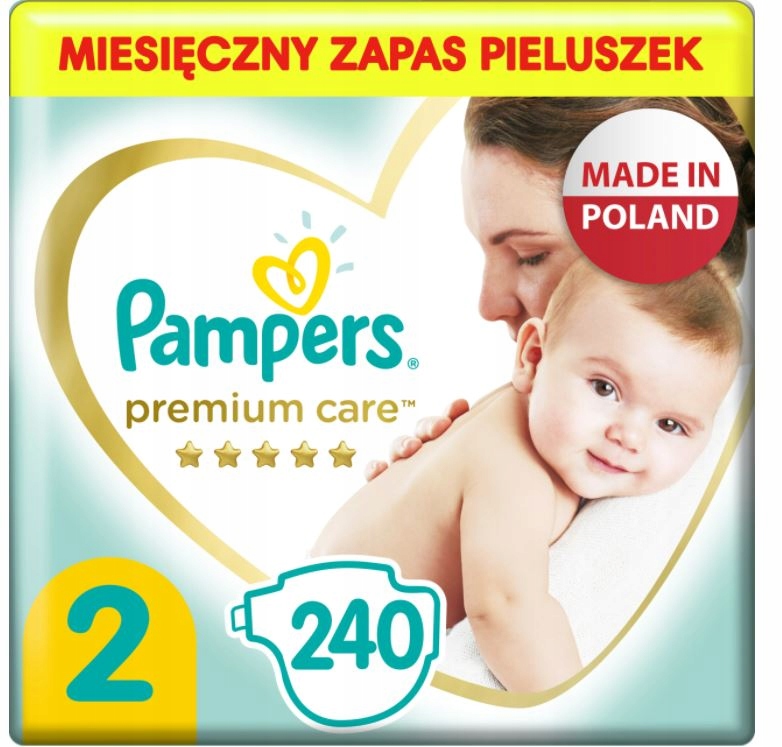 pampers premium care pieluchy jednorazowe rozmiar 2 mini 240