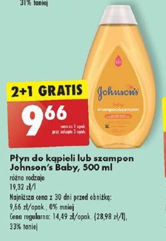 żel lub szampon johnsons baby biedronka