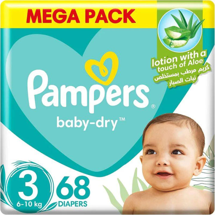 pampers 3 baby dry 68