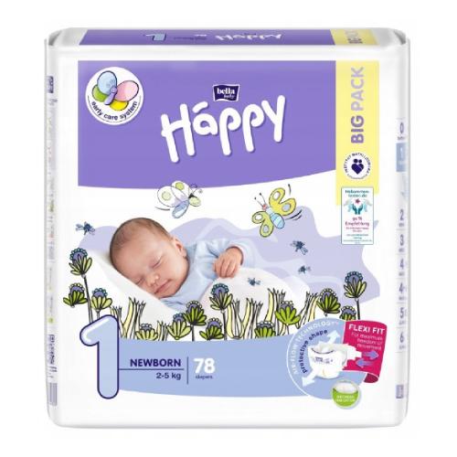 happy pieluchy 1 newborn 2-5kg wycięcie na pępek