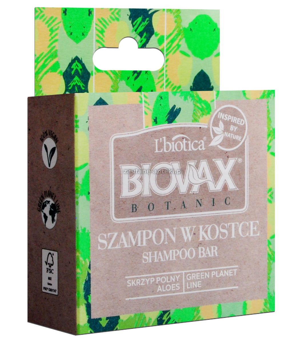 lbiotica biovax szampon w kostce skrzyp polny i aloes 82g