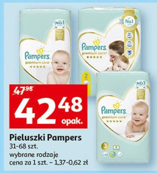 pampers 3 pieluchy promocja auchan