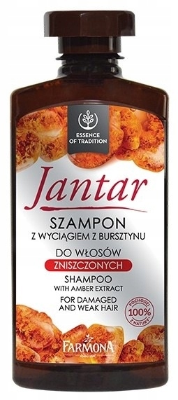 szampon jantar na porost włosów