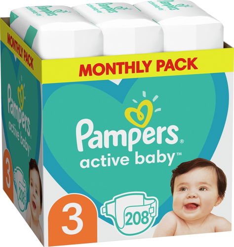 pampers baby active 3 208