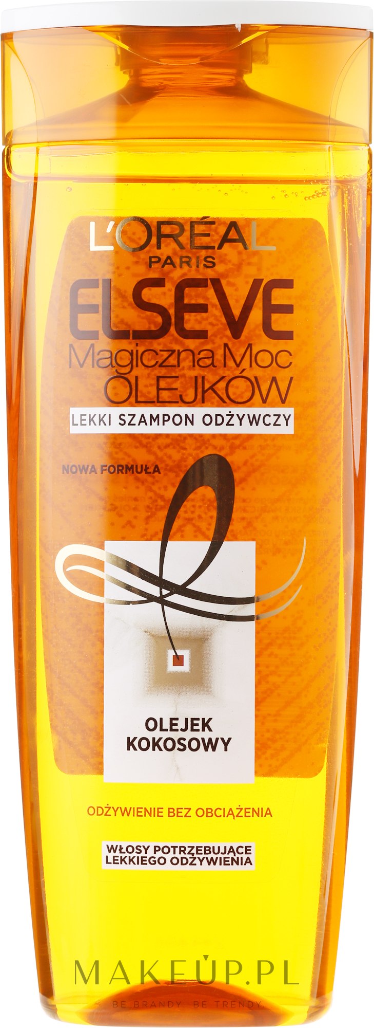 elseve magiczna moc olejków z olejkiem kokosowym lekki szampon odżywczy