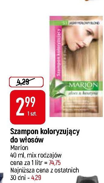marion szampon koloryzujący perłowy blond 51 opinie
