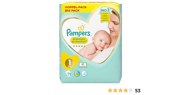 pampers premium protection 1 72 szt