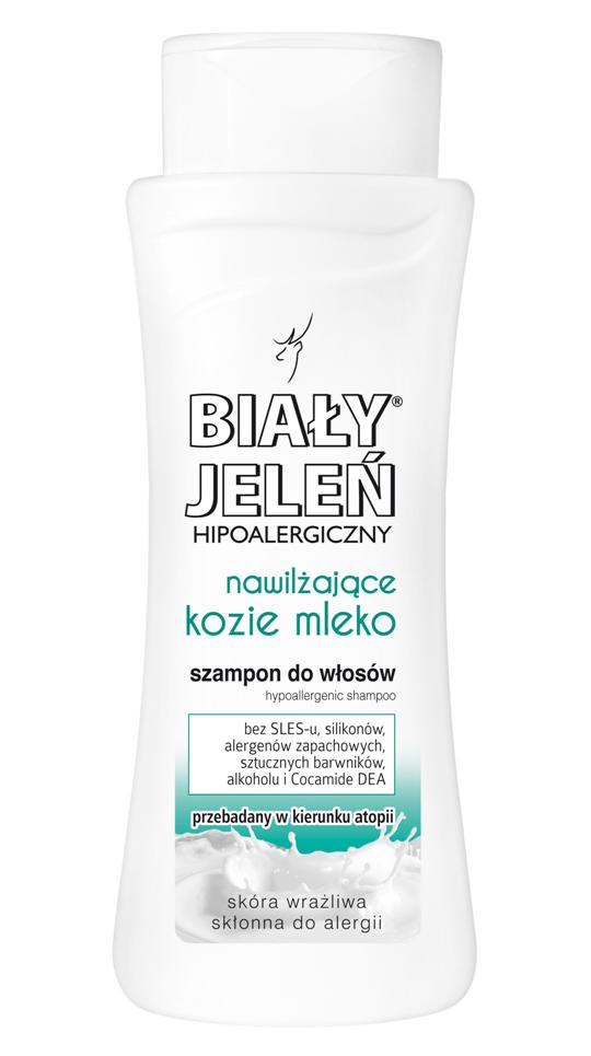 biały jeleń kozie mleko szampon