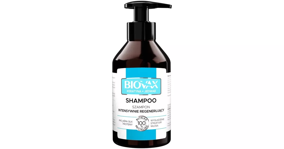 biovax keratyna jedwab szampon intensywnie regenerujący