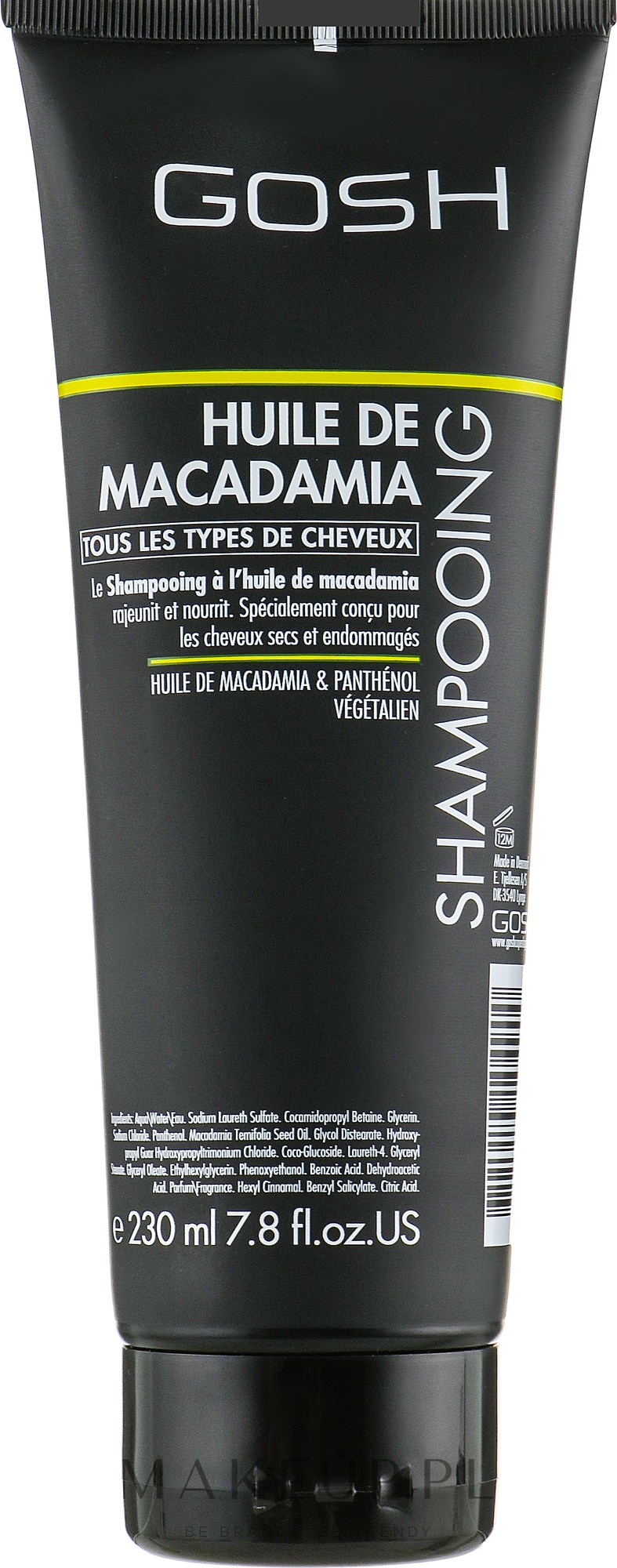 macadamia oil szampon do włosów olej