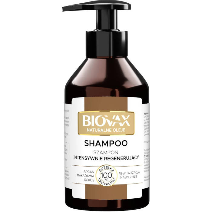 biovax szampon intensywnie regenerujący do włosów przetłuszczających się 200 ml
