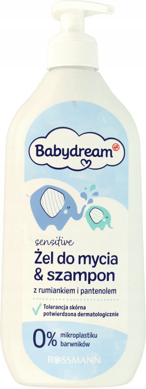 babydream żel do mycia i szampon z pantenolem i rumiankiem