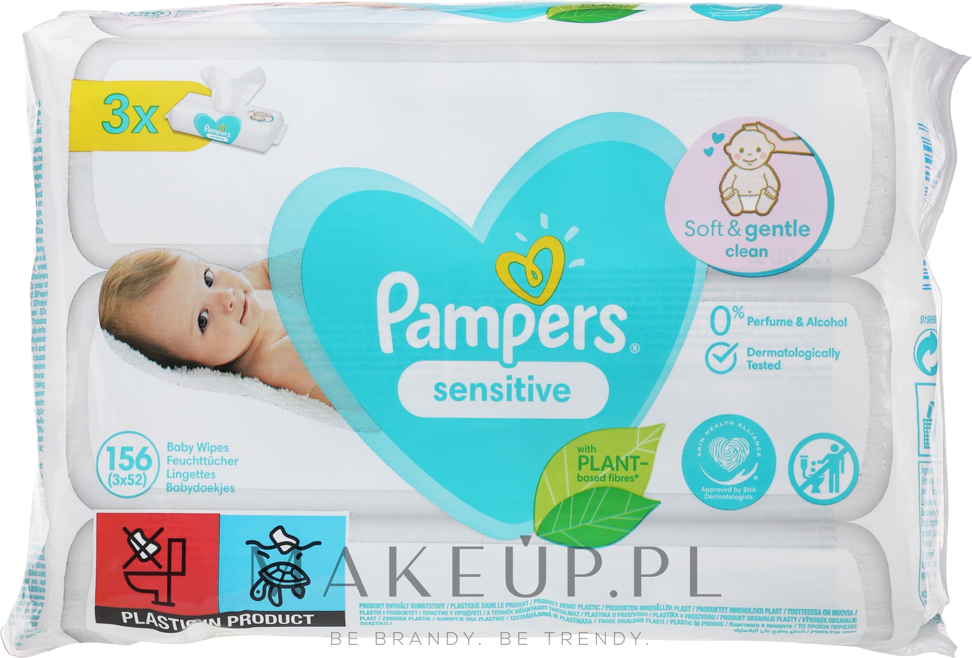 chusteczki pampers sensitive 3x52