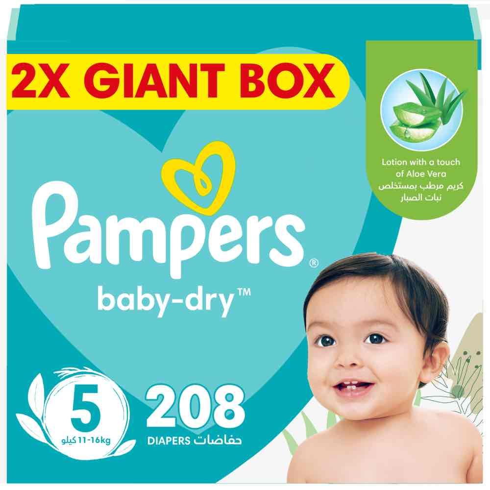 pampers 5 active baby dry 100