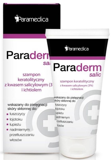 paraderm salic szampon keratolityczny z kwasem salicylowym i ichtiolem 150g