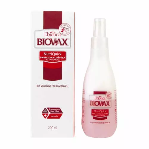 l biotica biovax nutriquick odżywka do włosów farbowanych