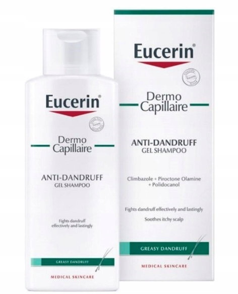 eucerin dermocapillare żelowy szampon przeciwłupieżowy łupież tłusty