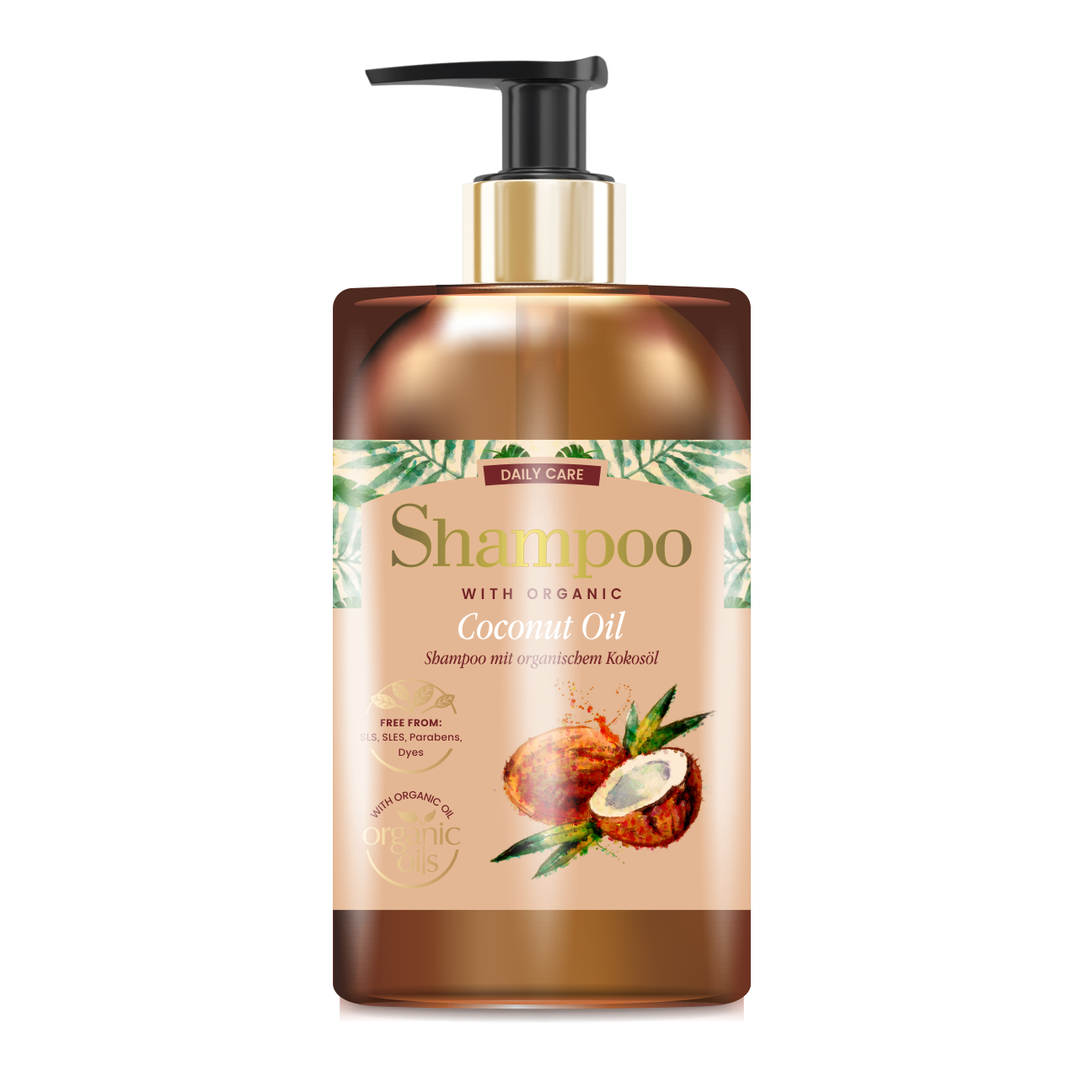glyskincare coconut oil szampon do włosów z organicznym olejem kokosowym