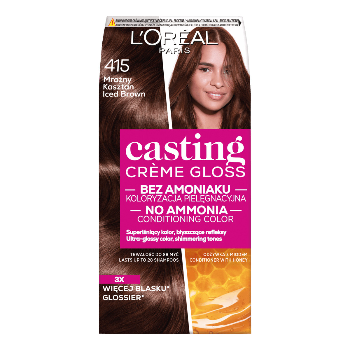 szampon koloryzujący loreal casting creme gloss 801