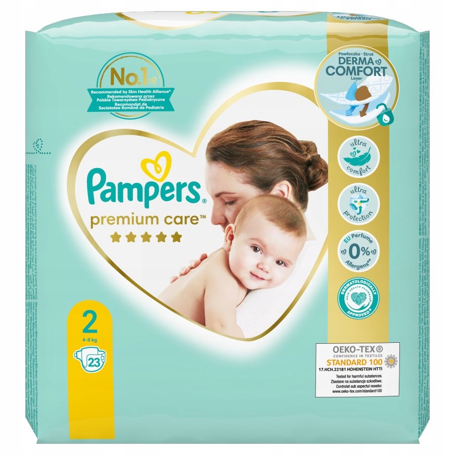 pieluchy pampers premium care 2 mini