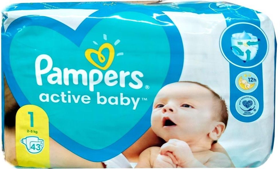 pieluchy pampers new baby 1 newborn 43 szt