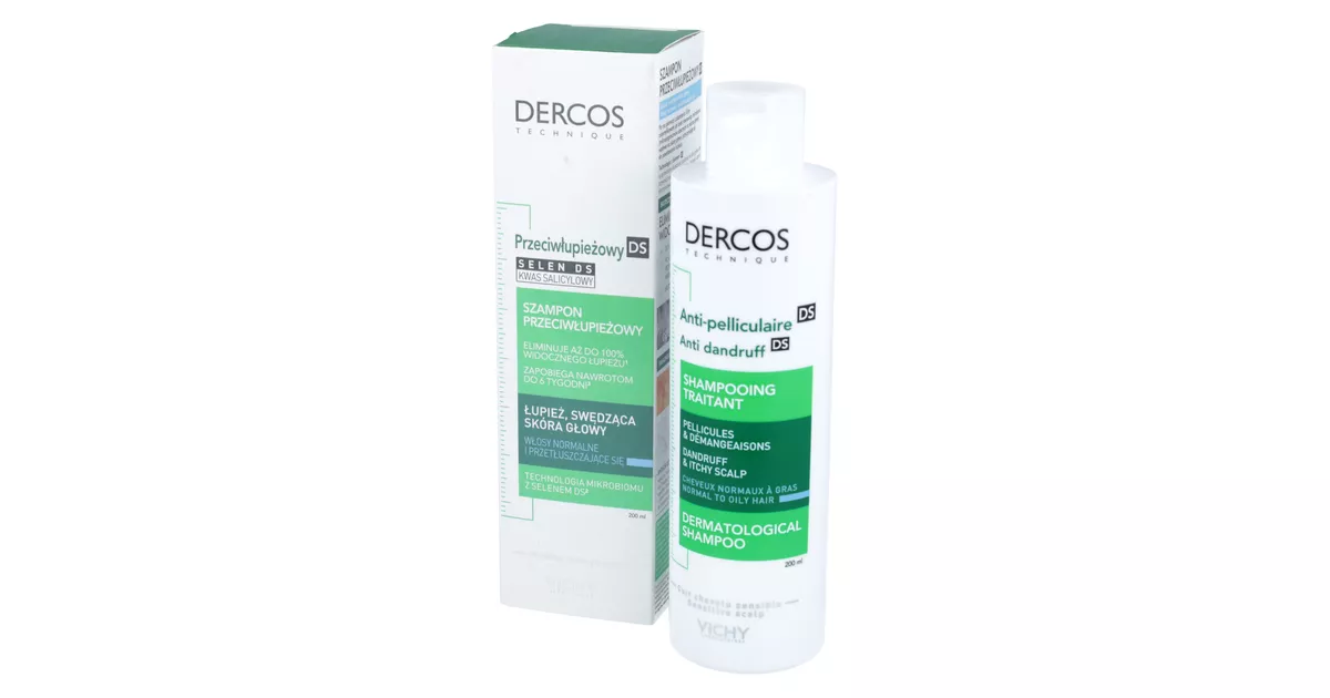 vichy dercos szampon przeciwłupieżowy normalne i przetłuszczajace się