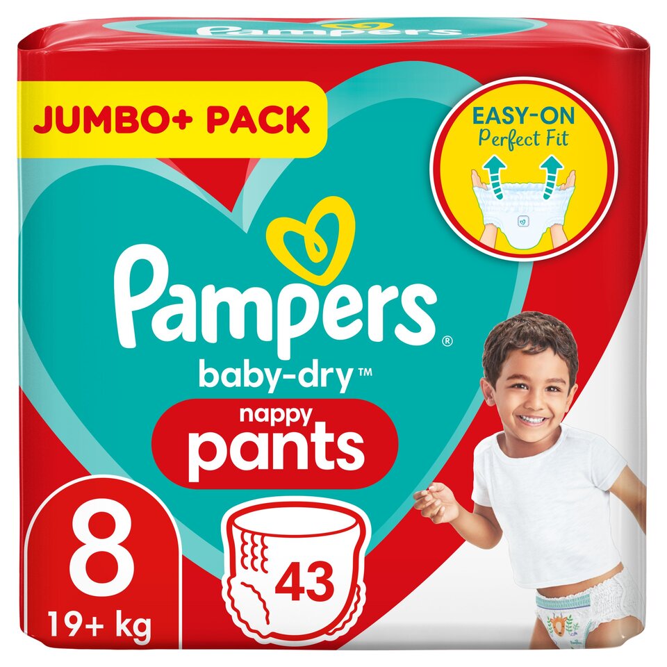 pampers jumbo paack size 8