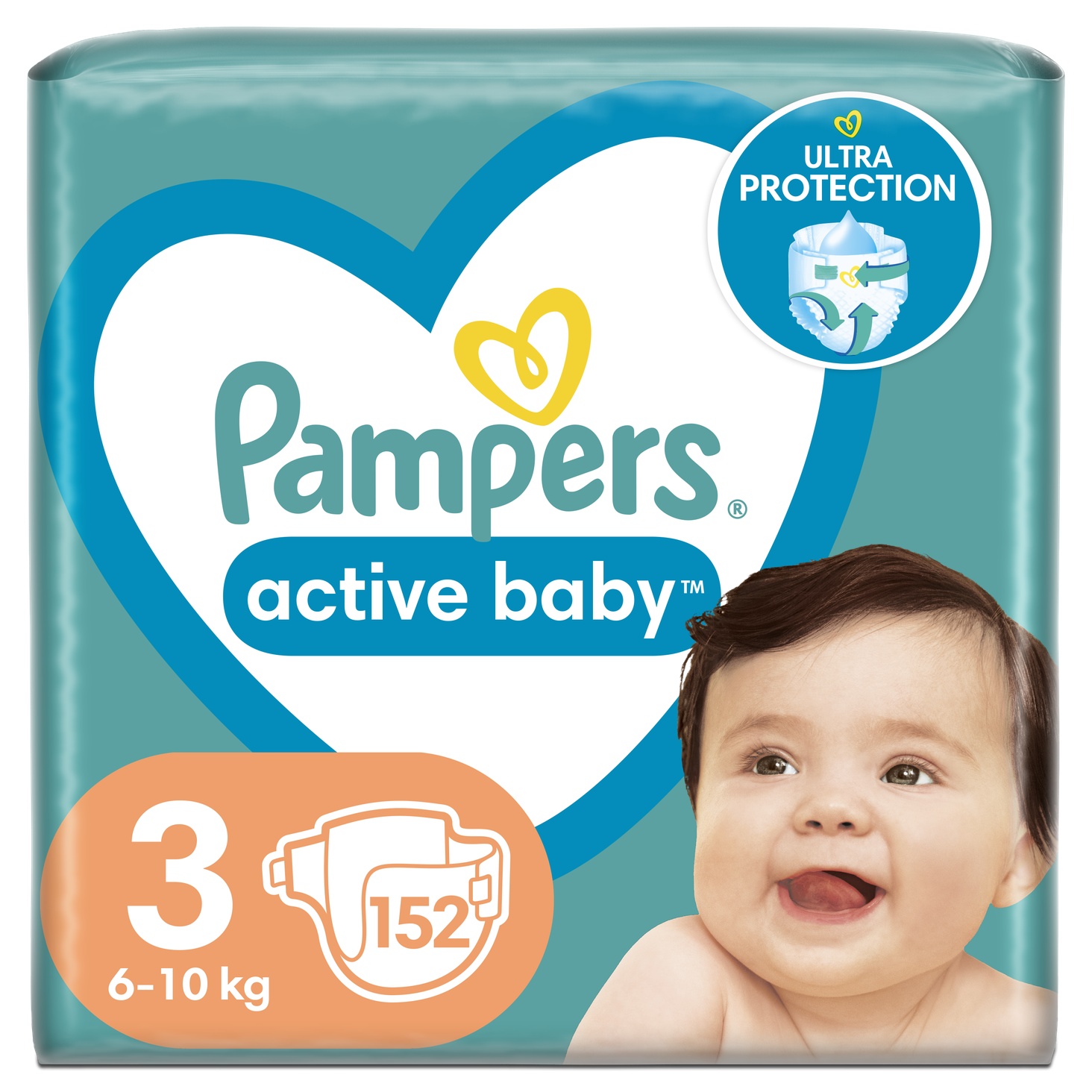 pampers 152 szt