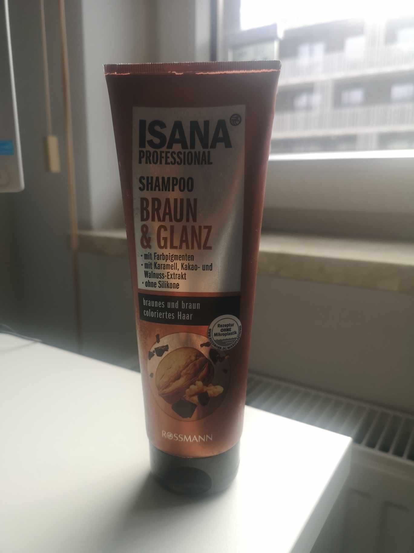 szampon isana professional farbglanz braun do włosów brązowych