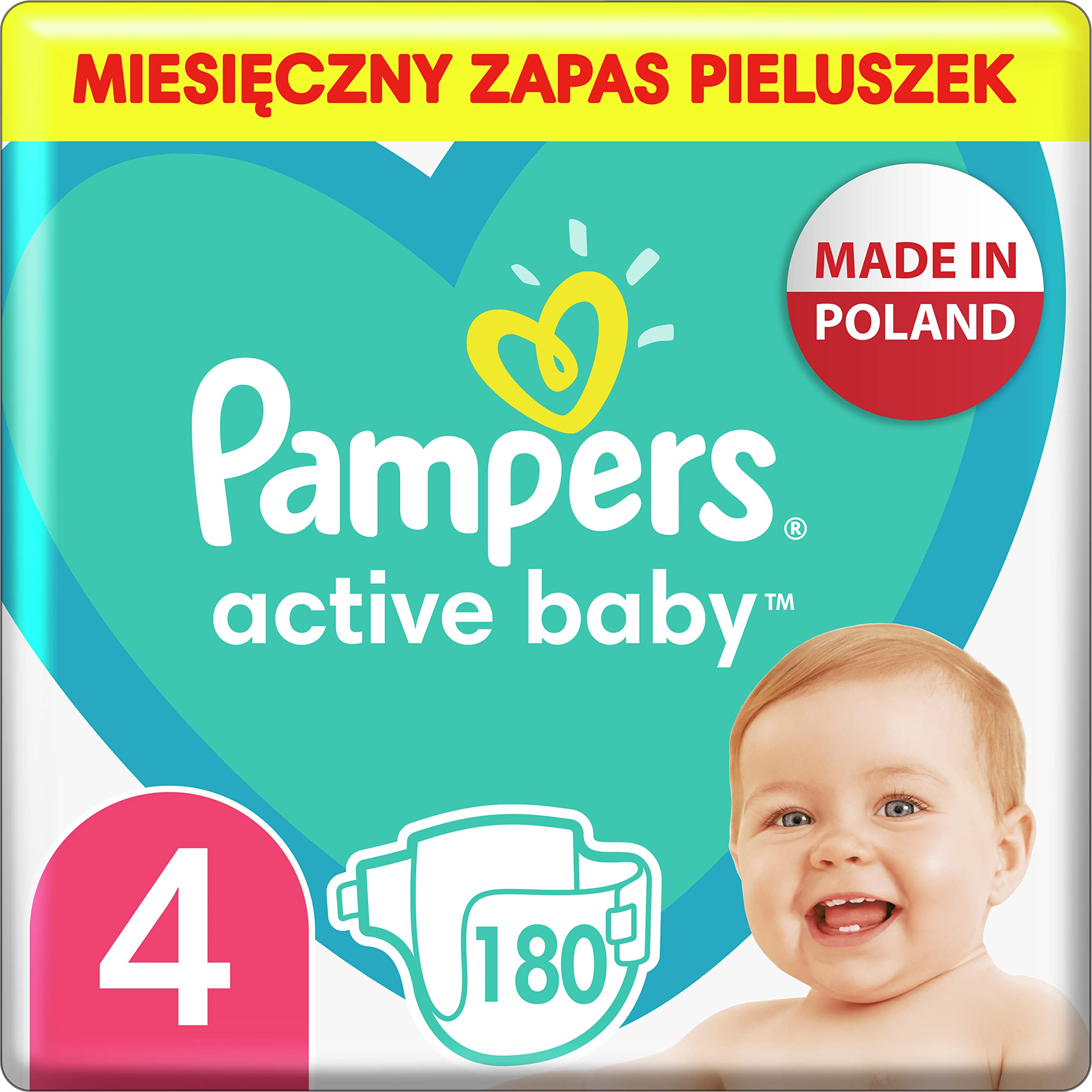 pampers 4 active baby wielopak