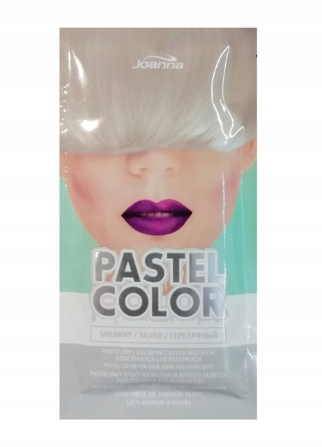 joanna pastel color szampon koloryzujący w saszetce srebrny efekty