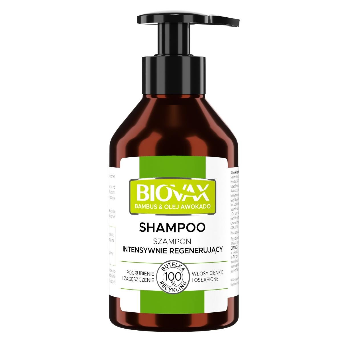 biovax szampon do włosów bambus olej avocado zestaw
