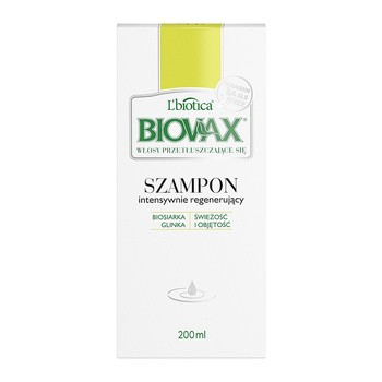 biovax szampon regenerujący do włosów przetłuszczających się