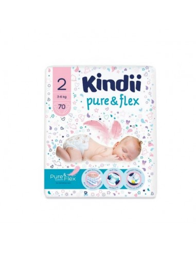 kindii pure&flex pieluchy maxi rozm 4 7-14 kg 64 szt