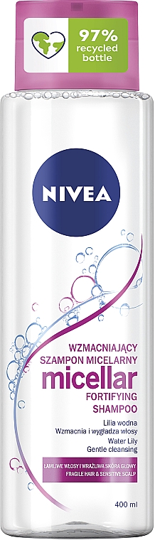 wzmacniający micelarny szampon z lilią wodną od nivea