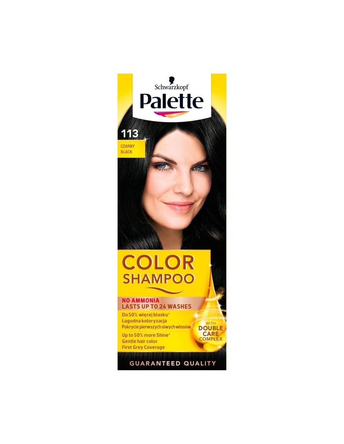 palette color shampoo szampon koloryzujący 113 czarny