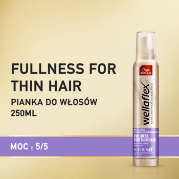 rossmann lakier do włosów wellaflex fullness for thin hair