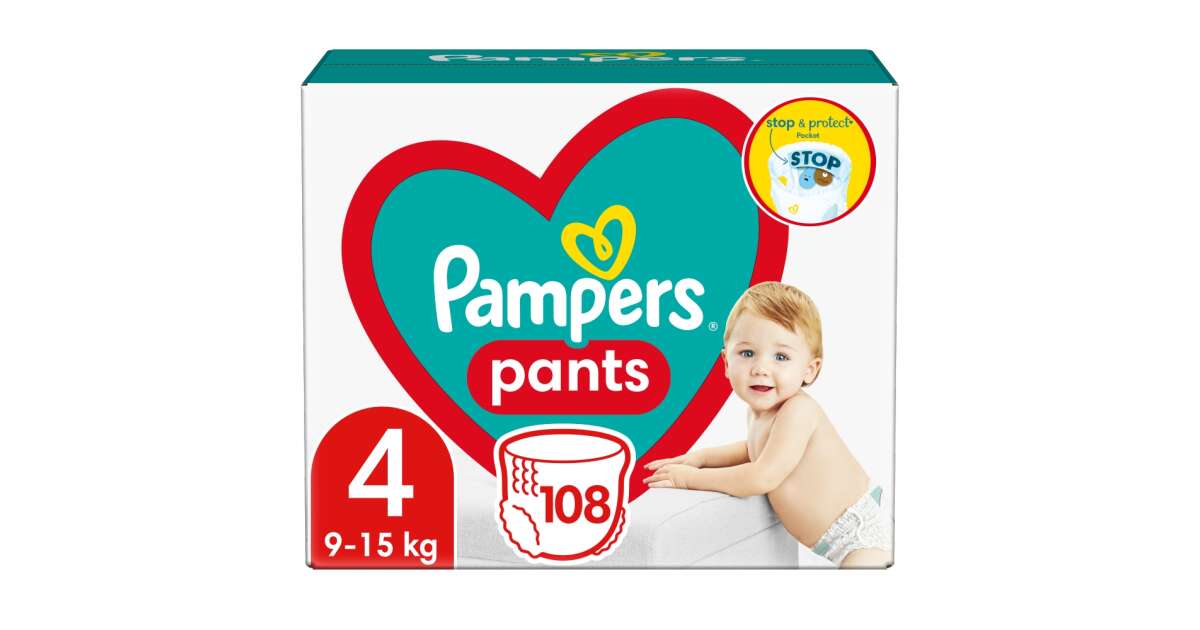 pampers diapers pants mega box no.4 104 pcs