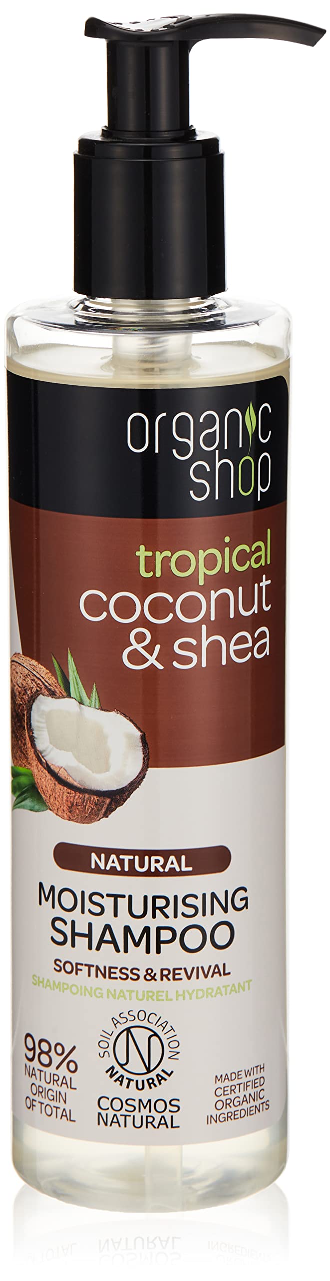 organic shop nawilżający szampon do włosów kokos i she