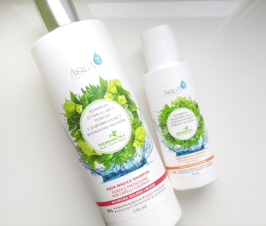 aqua cosmetics szampon regenerujący i wzmacniajacy porost włosów
