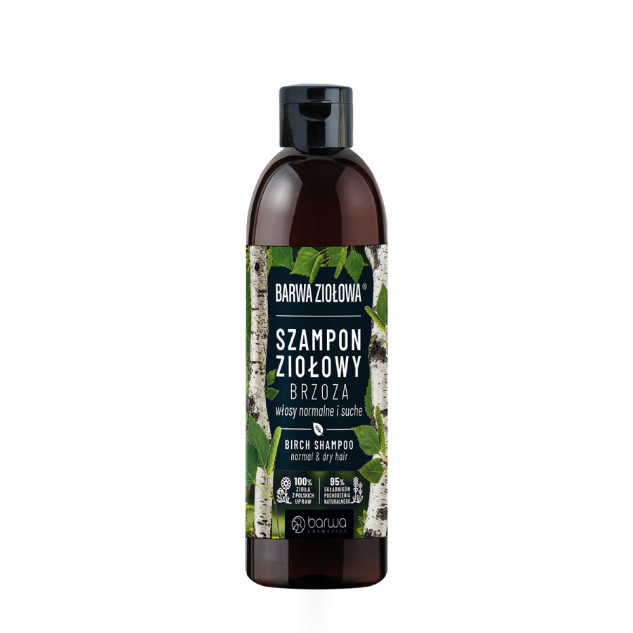 barwa ziołowa szampon brzozowy do włosów normalnych i suchych 250ml