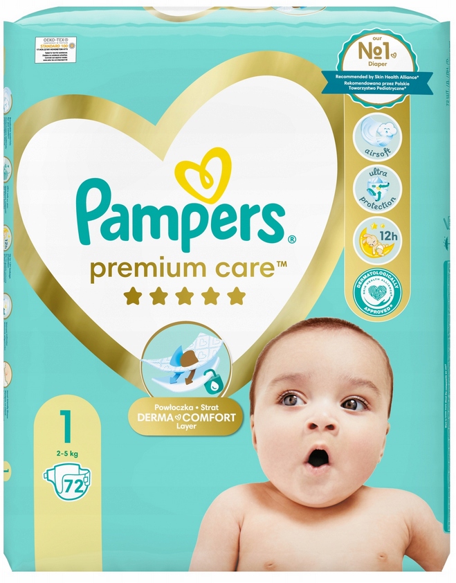 pampers premium care 1 78szt