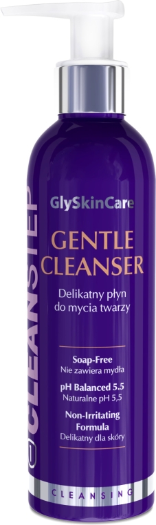 glyskincare cleanstep gentle cleanser delikatny płyn do mycia twarzy