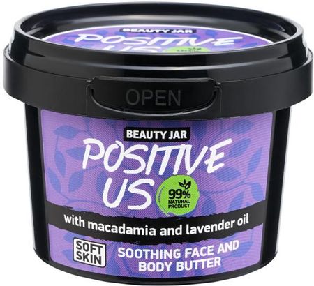 Beauty Jar „Positive Us” – łagodzące masło do twarzy i ciała 90g